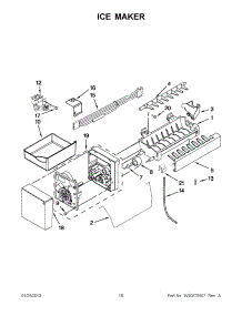 08 - Ice Maker parts for Kitchenaid Refrigerator KBFS25EWBL9 / from AppliancePartsPros.com