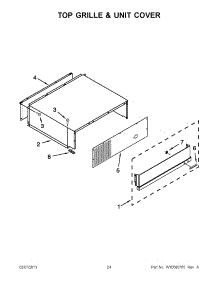 12 - Top Grille & Unit Cover parts for Kitchenaid Refrigerator KSSC48QVS05 / from AppliancePartsPros.com