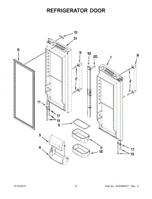 04 - Refrigerator Door parts for Kitchenaid Refrigerator KFCP22EXMP5 / from AppliancePartsPros.com