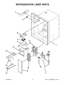 02 - Refrigerator Liner Parts parts for Kitchenaid Refrigerator KFXS25RYBL5 / from AppliancePartsPros.com