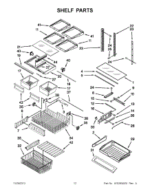 06 - Shelf Parts parts for Kitchenaid Refrigerator KBFS25EWMS10 / from AppliancePartsPros.com