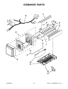 05 - Icemaker Parts parts for Kitchenaid Refrigerator KFXS25RYMS5 / from AppliancePartsPros.com