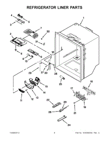 04 - Refrigerator Liner Parts parts for Kitchenaid Refrigerator KBFS20EVMS13 / from AppliancePartsPros.com