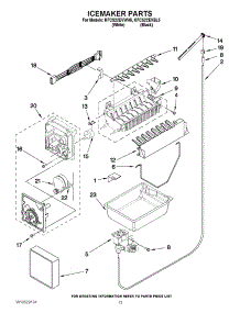 07 - Icemaker Parts parts for Kitchenaid Refrigerator KFCS22EVBL5 / from AppliancePartsPros.com