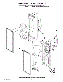 07 - Refrigerator Door Parts parts for Kitchenaid Refrigerator KFXS25RYBL4 / from AppliancePartsPros.com