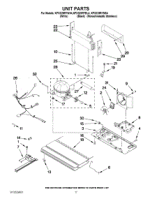 09 - Unit Parts parts for Kitchenaid Refrigerator KFXS25RYBL4 / from AppliancePartsPros.com