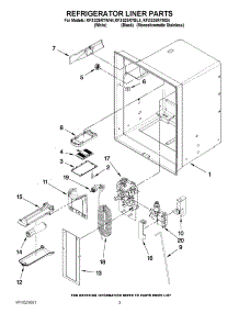 02 - Refrigerator Liner Parts parts for Kitchenaid Refrigerator KFXS25RYWH4 / from AppliancePartsPros.com