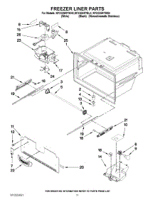 06 - Freezer Liner Parts parts for Kitchenaid Refrigerator KFXS25RYMS4 / from AppliancePartsPros.com