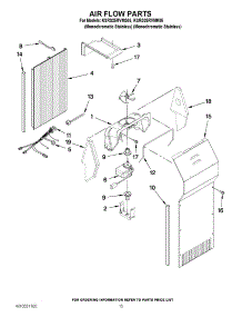 09 - Air Flow Parts parts for Kitchenaid Refrigerator KSRS25RVMS05 / from AppliancePartsPros.com