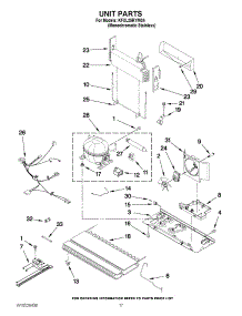 09 - Unit Parts parts for Kitchenaid Refrigerator KFXL25RYMS4 / from AppliancePartsPros.com