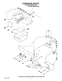 06 - Icemaker Parts parts for Kitchenaid Refrigerator KDDO24CVX01 / from AppliancePartsPros.com