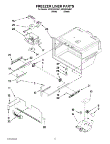 06 - Freezer Liner Parts parts for Kitchenaid Refrigerator KFIS20XVBL7 / from AppliancePartsPros.com