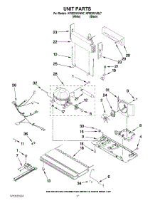 10 - Unit Parts parts for Kitchenaid Refrigerator KFIS20XVBL7 / from AppliancePartsPros.com