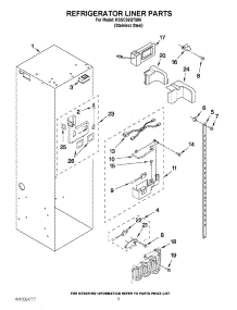 04 - Refrigerator Liner Parts parts for Kitchenaid Refrigerator KSSC36QTS06 / from AppliancePartsPros.com