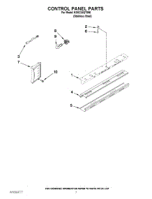 05 - Control Panel Parts parts for Kitchenaid Refrigerator KSSC36QTS06 / from AppliancePartsPros.com