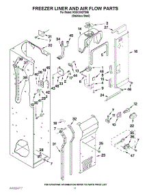08 - Freezer Liner And Air Flow Parts parts for Kitchenaid Refrigerator KSSC36QTS06 / from AppliancePartsPros.com