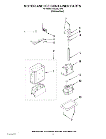 09 - Motor And Ice Container Parts parts for Kitchenaid Refrigerator KSSC36QTS06 / from AppliancePartsPros.com