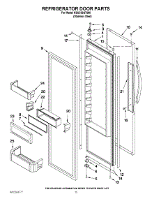 10 - Refrigerator Door Parts parts for Kitchenaid Refrigerator KSSC36QTS06 / from AppliancePartsPros.com