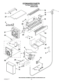 15 - Icemaker Parts parts for Kitchenaid Refrigerator KSSC36QTS06 / from AppliancePartsPros.com