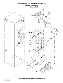 04 - Refrigerator Liner Parts parts for Kitchenaid Refrigerator KSSC48QVS04 / from AppliancePartsPros.com