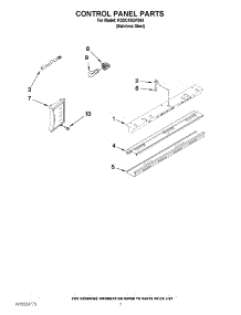 05 - Control Panel Parts parts for Kitchenaid Refrigerator KSSC48QVS04 / from AppliancePartsPros.com