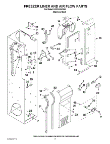 08 - Freezer Liner And Air Flow Parts parts for Kitchenaid Refrigerator KSSC48QVS04 / from AppliancePartsPros.com