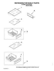 05 - Refrigerator Shelf Parts parts for Kitchenaid Refrigerator KSSC42QVS04 / from AppliancePartsPros.com