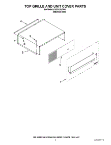 06 - Top Grille And Unit Cover Parts parts for Kitchenaid Refrigerator KSSC42QVS04 / from AppliancePartsPros.com
