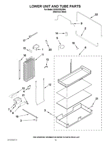 12 - Lower Unit And Tube Parts parts for Kitchenaid Refrigerator KSSC42QVS04 / from AppliancePartsPros.com