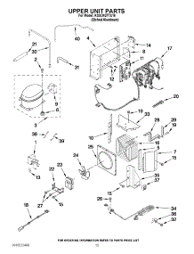 10 - Upper Unit Parts parts for Kitchenaid Refrigerator KSSO42FTX16 / from AppliancePartsPros.com