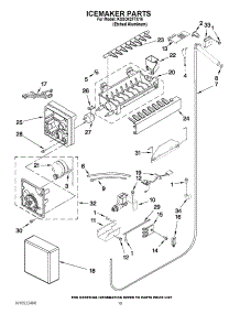 12 - Icemaker Parts parts for Kitchenaid Refrigerator KSSO42FTX16 / from AppliancePartsPros.com