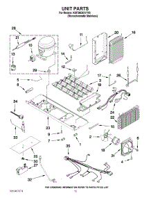 10 - Unit Parts parts for Kitchenaid Refrigerator KSF26C6XYY03 / from AppliancePartsPros.com