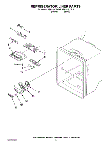 02 - Refrigerator Liner Parts parts for Kitchenaid Refrigerator KBRS19KTWH6 / from AppliancePartsPros.com