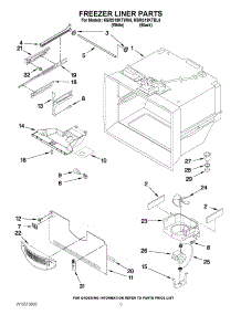 03 - Freezer Liner Parts parts for Kitchenaid Refrigerator KBRS19KTWH6 / from AppliancePartsPros.com