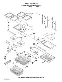05 - Shelf Parts parts for Kitchenaid Refrigerator KBRS19KTWH6 / from AppliancePartsPros.com