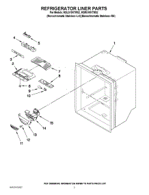 02 - Refrigerator Liner Parts parts for Kitchenaid Refrigerator KBRS19KTMS2 / from AppliancePartsPros.com