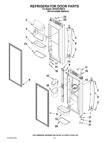 07 - Refrigerator Door Parts parts for Kitchenaid Refrigerator KFIS25XVMS10 / from AppliancePartsPros.com