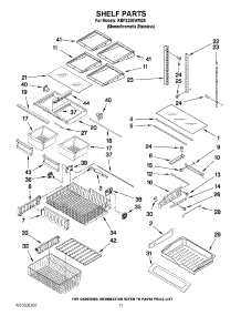 06 - Shelf Parts parts for Kitchenaid Refrigerator KBFS25EWMS8 / from AppliancePartsPros.com