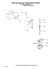 05 - Motor And Ice Container Parts parts for Kitchenaid Refrigerator KSF26C6XYY04 / from AppliancePartsPros.com