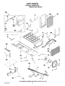 10 - Unit Parts parts for Kitchenaid Refrigerator KSF26C6XYY04 / from AppliancePartsPros.com