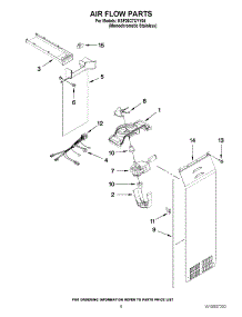 06 - Air Flow Parts parts for Kitchenaid Refrigerator KSF26C7XYY04 / from AppliancePartsPros.com