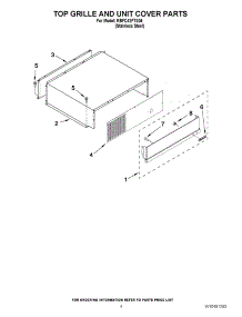 03 - Top Grille And Unit Cover Parts parts for Kitchenaid Refrigerator KBFC42FTS06 / from AppliancePartsPros.com