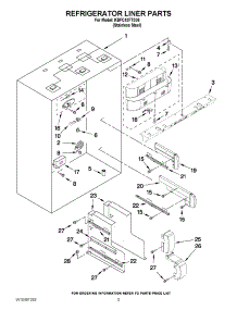 04 - Refrigerator Liner Parts parts for Kitchenaid Refrigerator KBFC42FTS06 / from AppliancePartsPros.com