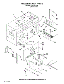 05 - Freezer Liner Parts parts for Kitchenaid Refrigerator KBFC42FTS06 / from AppliancePartsPros.com