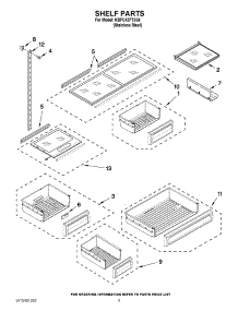 06 - Shelf Parts parts for Kitchenaid Refrigerator KBFC42FTS06 / from AppliancePartsPros.com