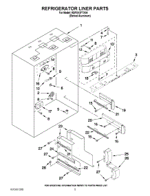 04 - Refrigerator Liner Parts parts for Kitchenaid Refrigerator KBFO42FTX06 / from AppliancePartsPros.com
