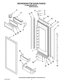 07 - Refrigerator Door Parts parts for Kitchenaid Refrigerator KBFO42FTX06 / from AppliancePartsPros.com