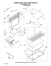 10 - Lower Unit And Tube Parts parts for Kitchenaid Refrigerator KBFO42FTX06 / from AppliancePartsPros.com