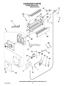 11 - Icemaker Parts parts for Kitchenaid Refrigerator KBFO42FTX06 / from AppliancePartsPros.com
