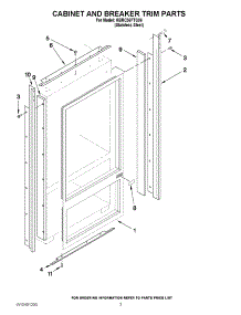 02 - Cabinet And Breaker Trim Parts parts for Kitchenaid Refrigerator KBRC36FTS06 / from AppliancePartsPros.com